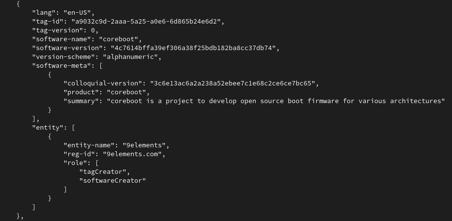 First SBoM Support in Open Source Firmware